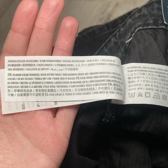 NWT Abercrombie & Fitch LONG The Skinny High Rise Curve Love Slit Ankle - Picture 10 of 10